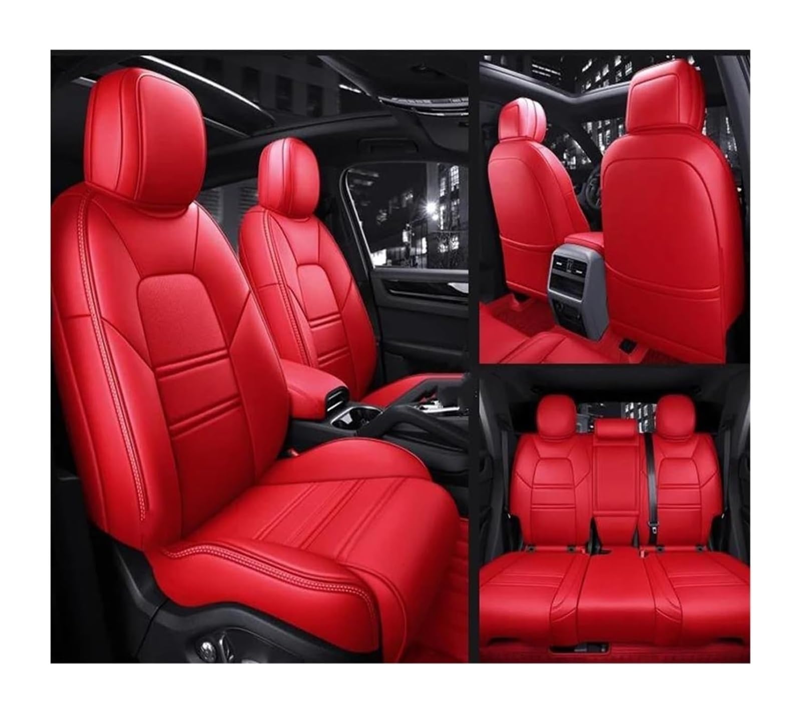 Generisch Autositzkissen Autositzbezug-Sets für Mitsubishi, für ASX, für Eclipse, für Outlander, für Pajero, für Sport, für Lancer Sitzbezüge für Nissan Qashqai(4) von Generisch
