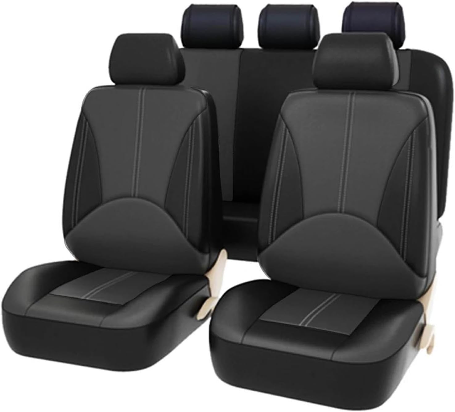 Generisch Autositzkissen Autositzbezug-Sets für Nissan Altima Dualis für Juke für Frontier Fuga Leaf für Bluebird für Rogue für Navara Sitzbezüge für Nissan Qashqai(7) von Generisch