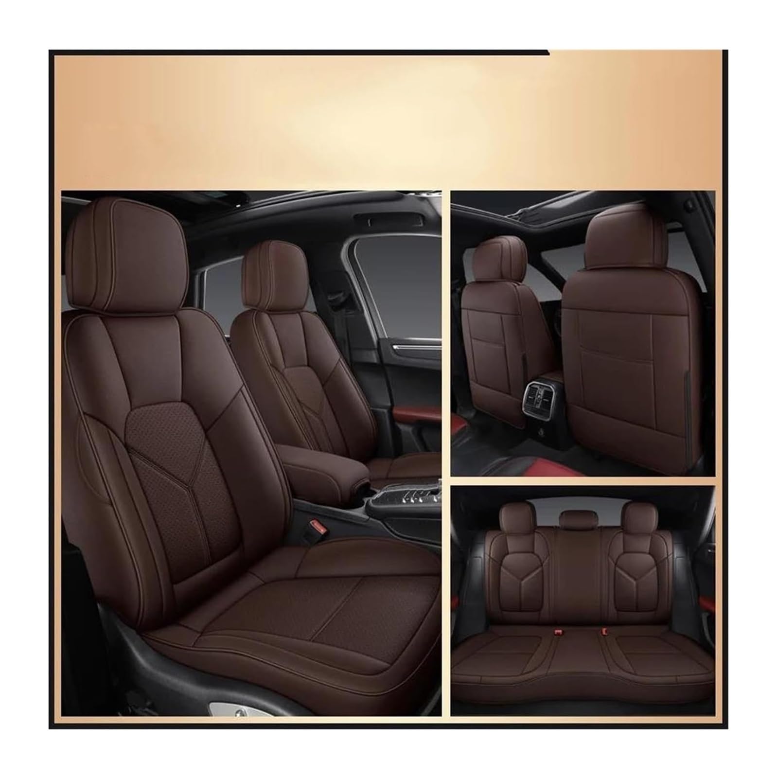 Generisch Autositzkissen Autositzbezug-Sets für Nissan für Qashqai J11 J10 März für Tiida X Trail für Kicks für Patrol Versa Sitzbezüge für Nissan Qashqai(5) von Generisch