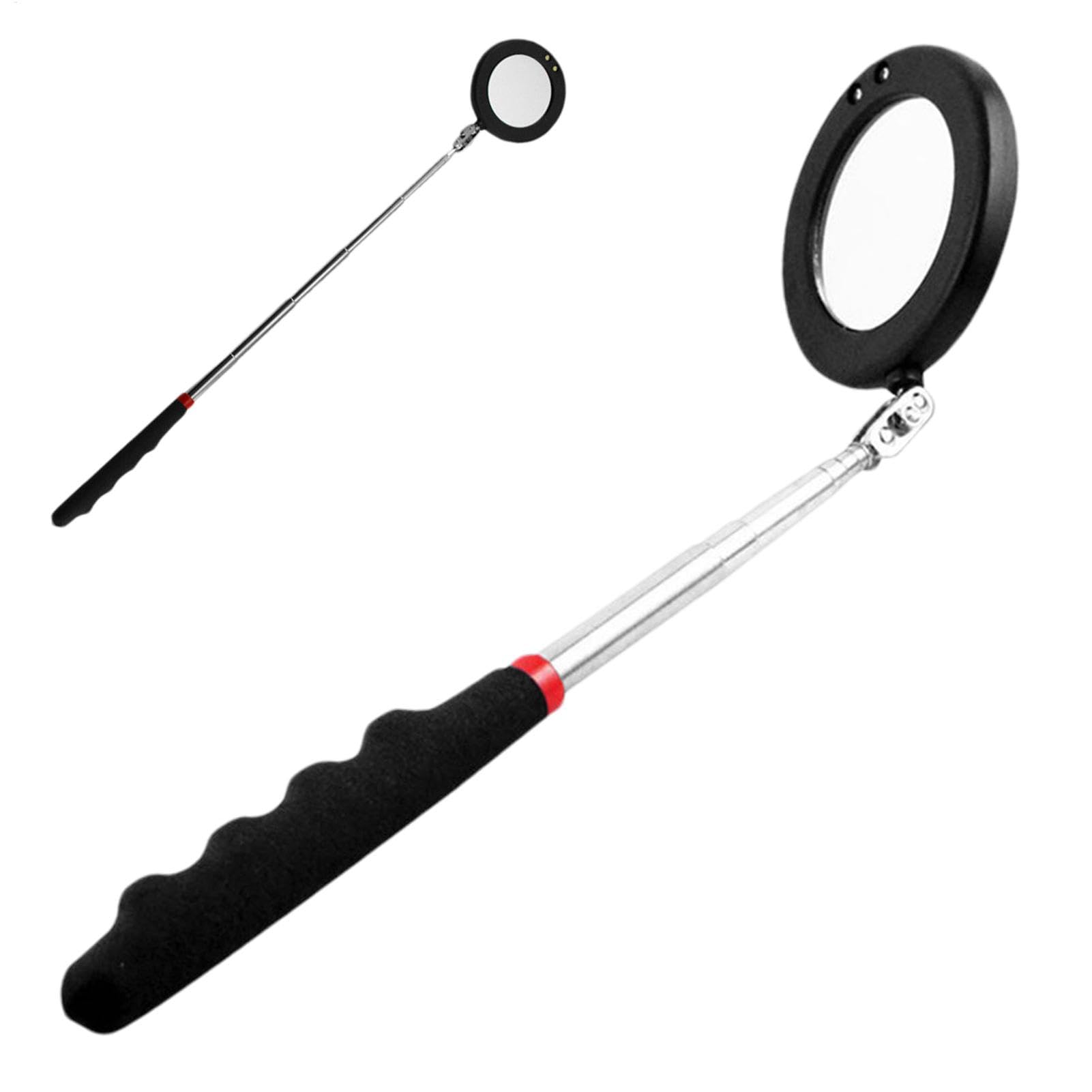 Generisch Car Mechanic Inspection Glass, Telescoping LED Tool, Stainless Steel Extendable Handle, Retractable Mirror Light, Automotive Repair Gadget for Engine, Machine, Hard to Reach Areas Generisch Car Mechanic Inspection Glass, Telescoping LED Tool, Stainless Steel Extendable Handle, Retractable Mirror Light, Automotive Repair Gadget for Engine, Machine, Hard to Reach Areas von Generisch
