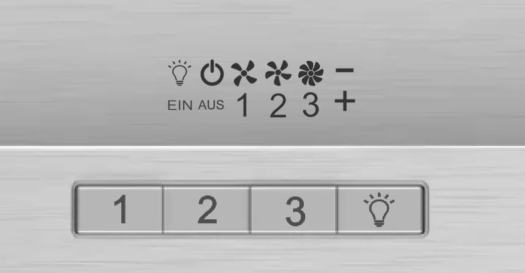Generisch Dunstabzug Dunsthaube Schaltersymbole Schalter Aufkleber Symbole für Küchen Dunstabzug (Rt97/3) (5mm) von Generisch