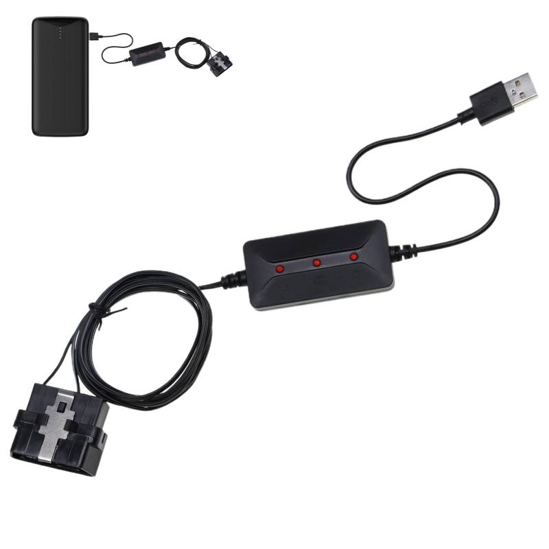 Generisch Electric Bikes Battery, Starting Cables, USB Power Bank Operated, Smart ECU Memory Protection, Anti-Short Circuit Design for Urgent Roadside Car Assistance, 59.06 inches von Generisch