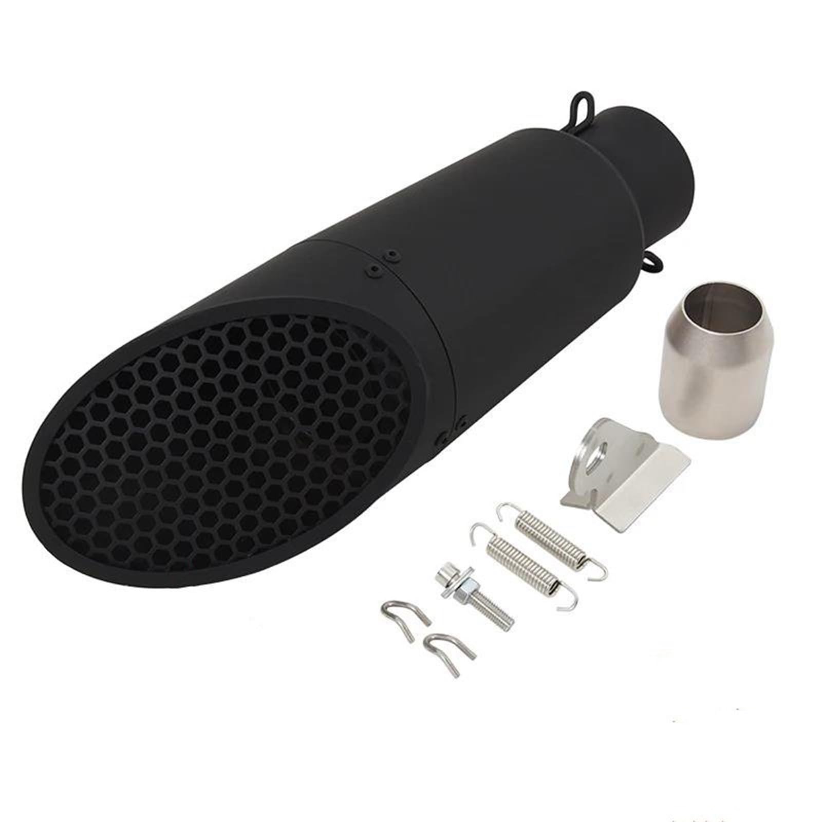 Generisch Endrohr 51 Mm Motorrad-Auspuff-Edelstahl-Schalldämpferrohr-Auspuff Mit Netz Für CBR1000RR CBR 1000RR CBR1000 RR(Style 3) von Generisch