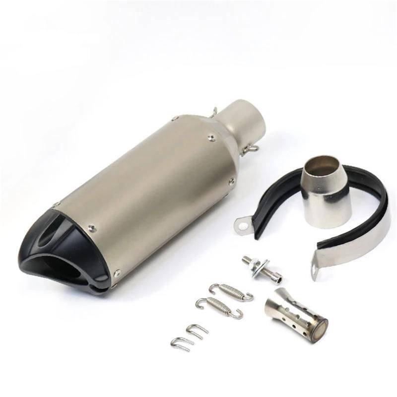 Generisch Endrohr 51MM Modifizierter Motorradzubehör-Auspuffschalldämpfer Passend Für Y&amaha YZF R6 R15 R3 MT07 MT09 FZ09(Style 3) von Generisch