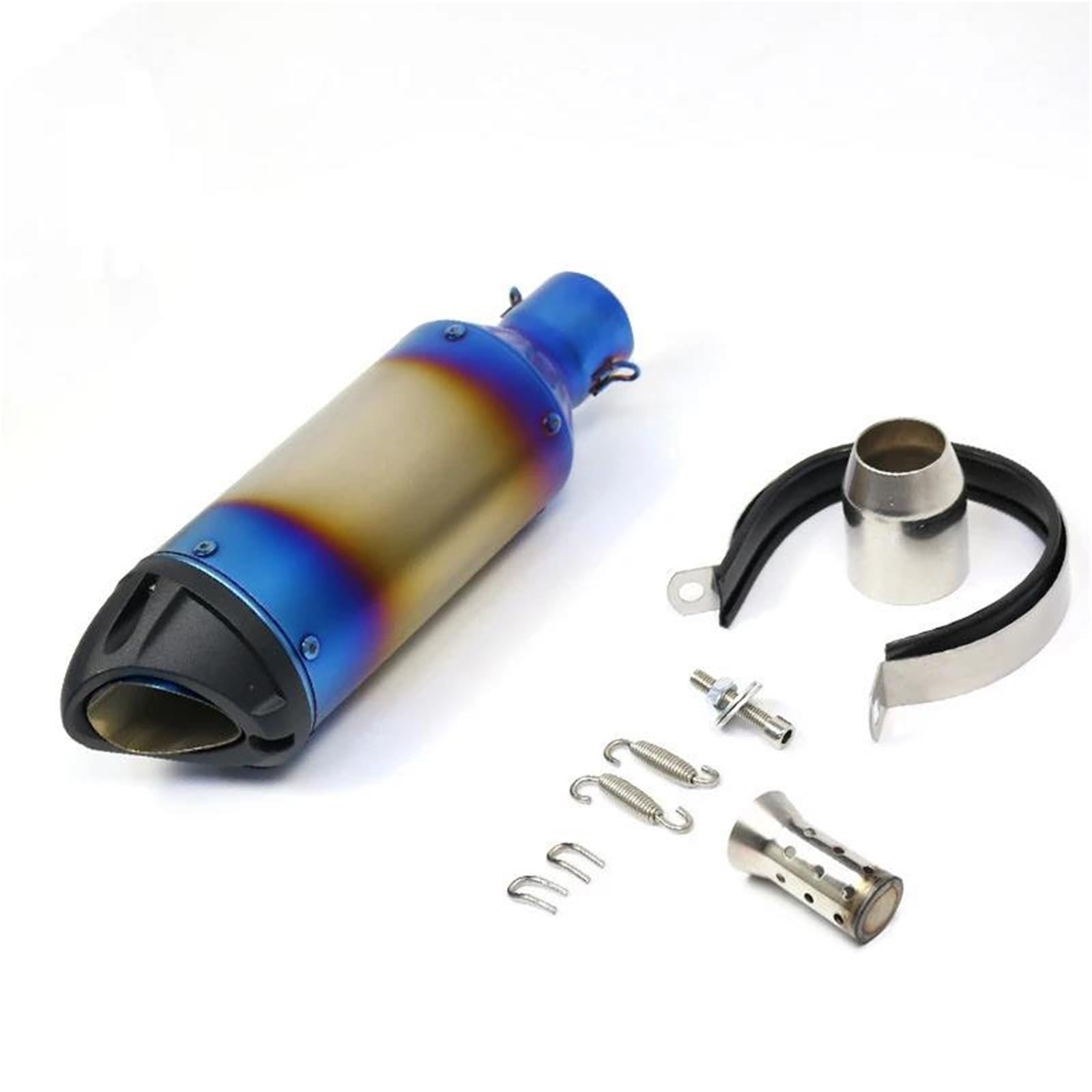 Generisch Endrohr 51MM Motorrad Auspuff Verbindungsrohr Für YZF R6 R15 R3 MT07 ZX6R Z800 Z900 MT09 FZ09 Für Ninja400 Z400(Style 2) von Generisch
