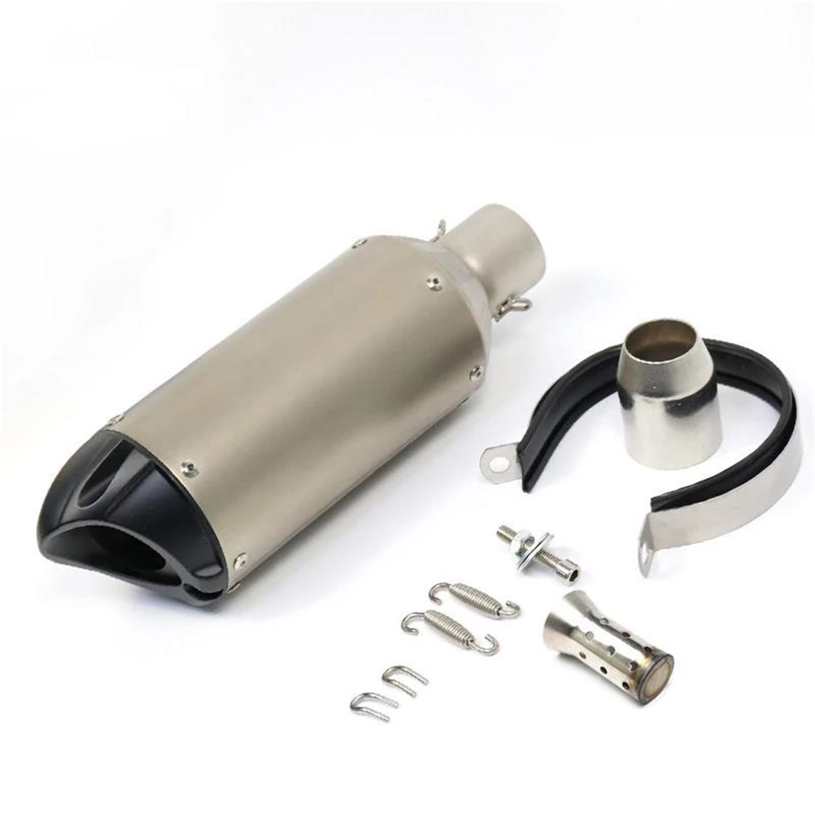 Generisch Endrohr 51MM Motorrad Auspuff Verbindungsrohr Für YZF R6 R15 R3 MT07 ZX6R Z800 Z900 MT09 FZ09 Für Ninja400 Z400(Style 3) von Generisch