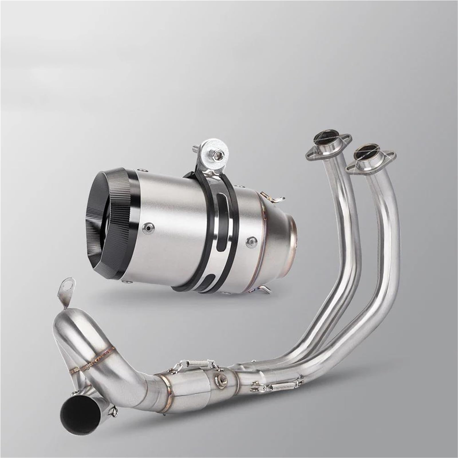 Generisch Endrohr 51MM Motorrad Modifiziertes Auspuffrohr Vollrohr Schalldämpfer Passend Für Y&amaha MT07 Für Tracer XSR 700 FZ-07 2015-2024(Style 5) von Generisch