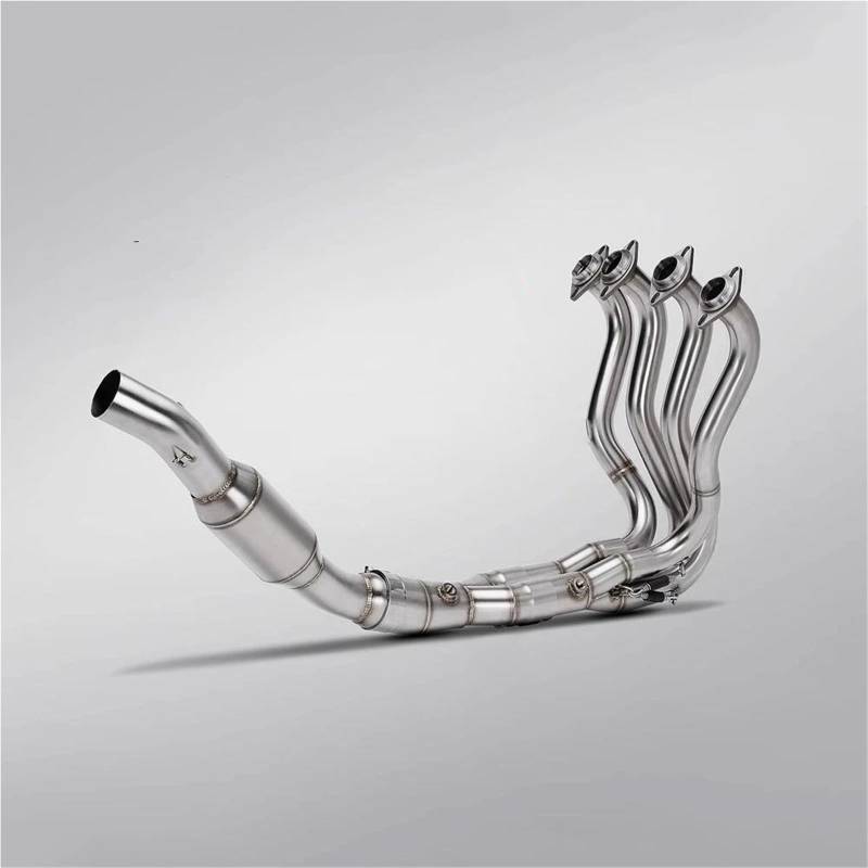 Generisch Endrohr 51mm Motorrad-Auspuffanlage Schalldämpfer Vorderrohr Verbindungsrohr Modifikation Für Kawasaki Für Ninja ZX-6R 636 2024-2025 von Generisch