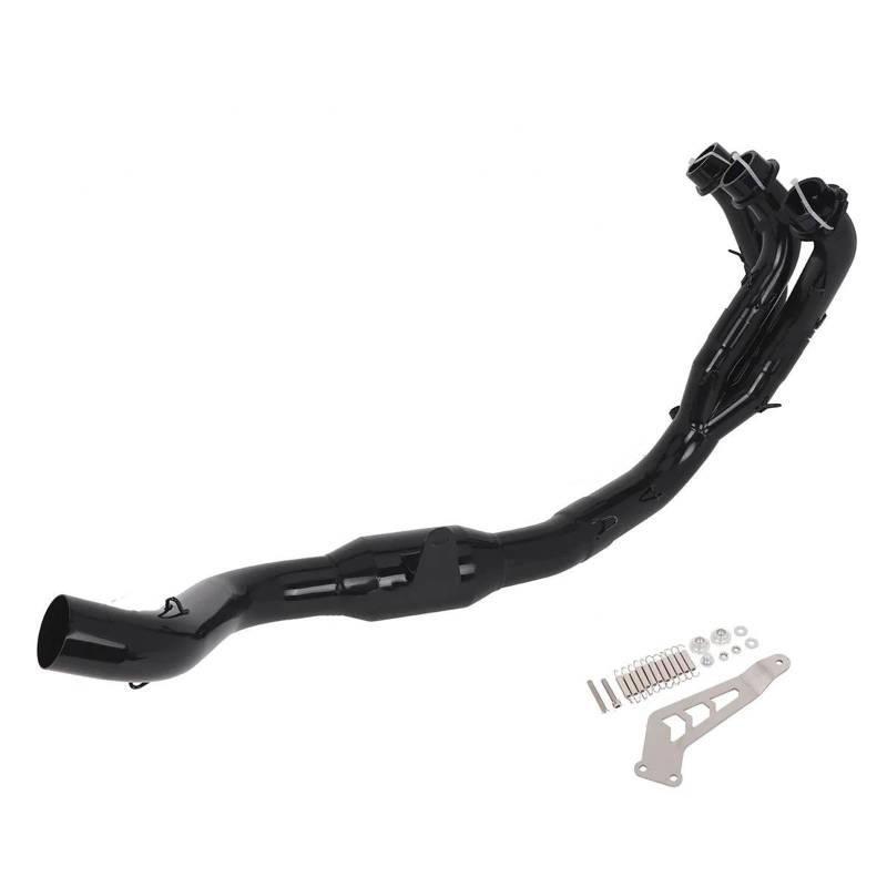 Generisch Endrohr 51mm Motorradauspuffrohr Motorrad Modifiziertes Auspuffrohr Verbindungsrohr Für Y&amaha MT09 FZ09 XSR900 FJ09 2021-2024 von Generisch