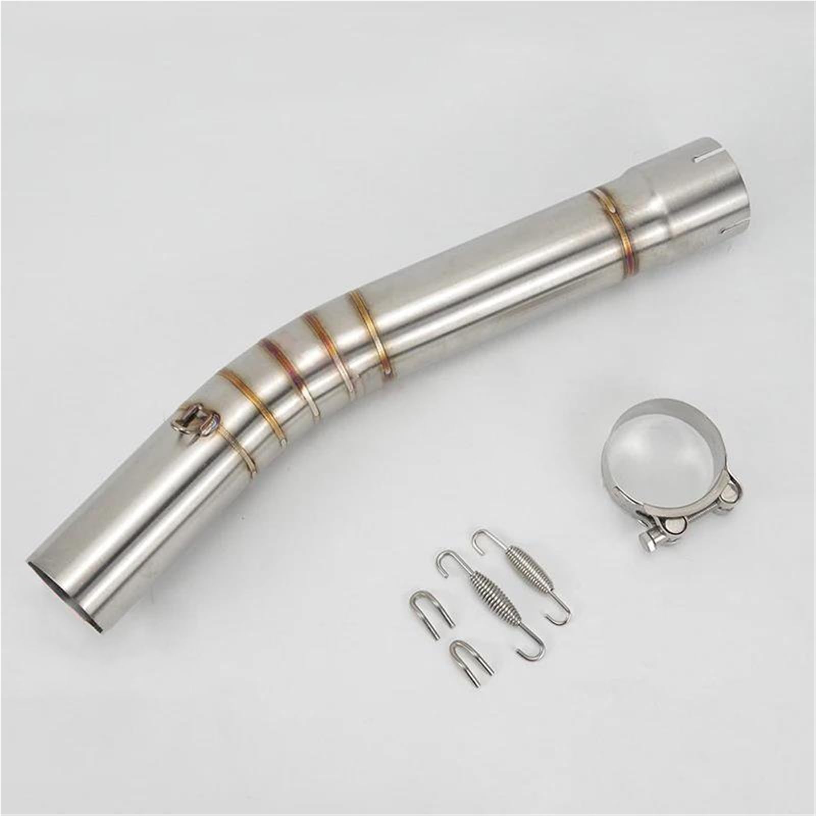 Generisch Endrohr 51mm Motorradauspuffrohr Motorrad Modifiziertes Auspuffrohr Verbindungsrohr Für Y&amaha YZF-R6 R6 1998-2019(Style 2 1998-2005) von Generisch