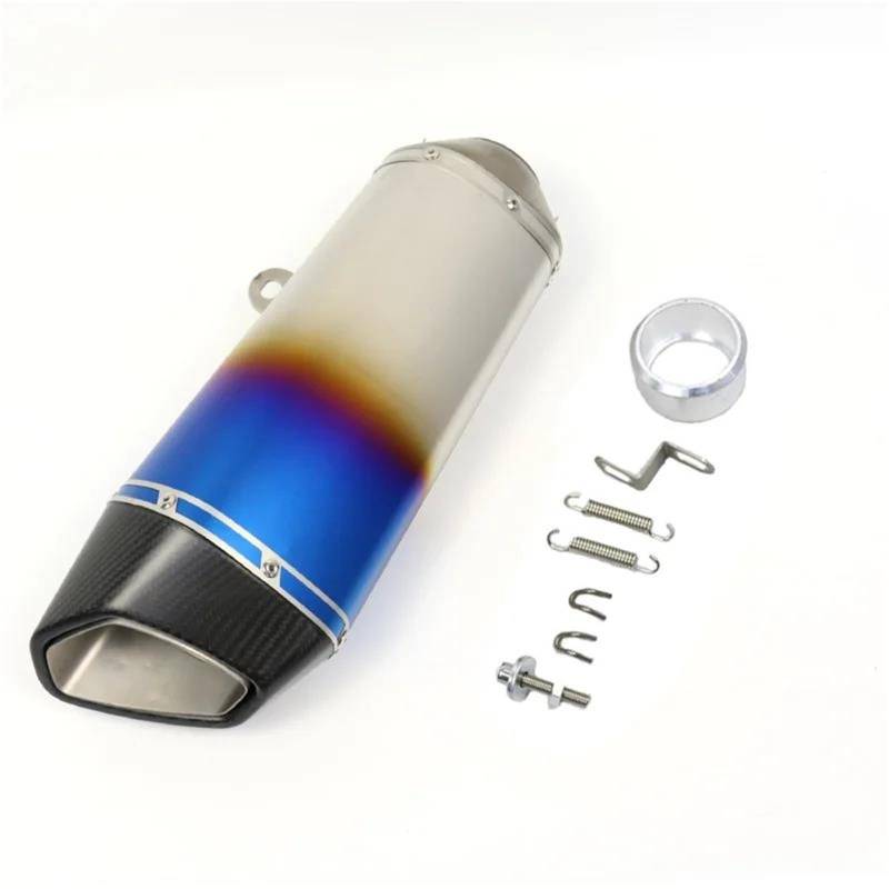 Generisch Endrohr 60 Mm Lufteinlass Motorradzubehör Auspuffrohr Abnehmbarer Schalldämpfer Modifikation Für CBR650 CBR 650(Style 2) von Generisch