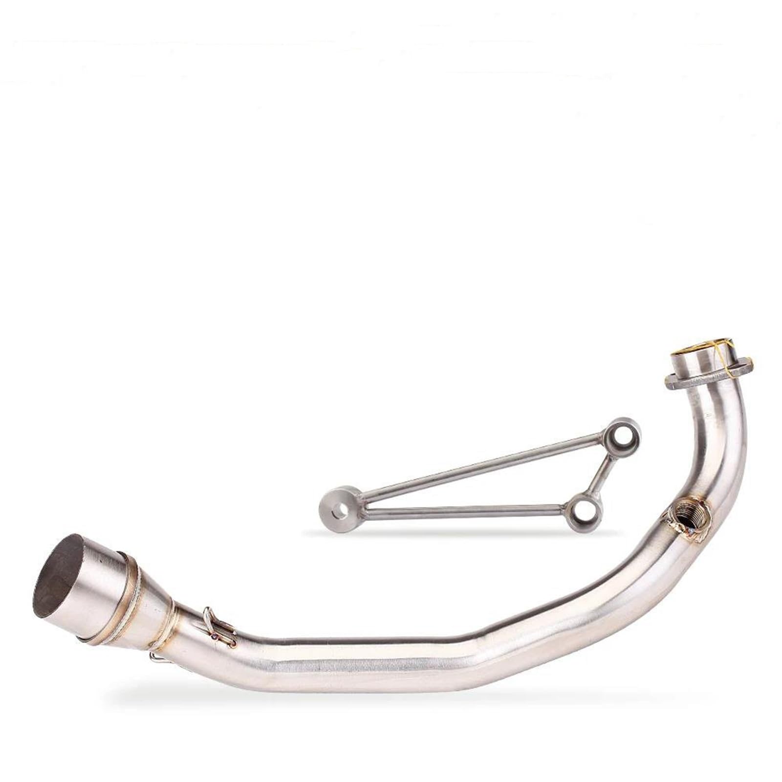 Generisch Endrohr Auspuff Escapefront Link Rohr Volle Auspuff Schalldämpfer Styem Slip Auf 51MM Motorrad Schalldämpfer Für Y&amaha Für Cygnus V1-V3(Style 1) von Generisch