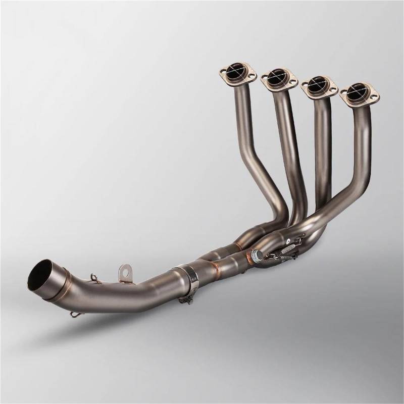 Generisch Endrohr Auspuff Komplettsystem Motorrad Schalldämpfer Vorne Mittelrohr Schieberohr Edelstahl 51mm Für Kawasaki Z750 Z800(Style 1) von Generisch