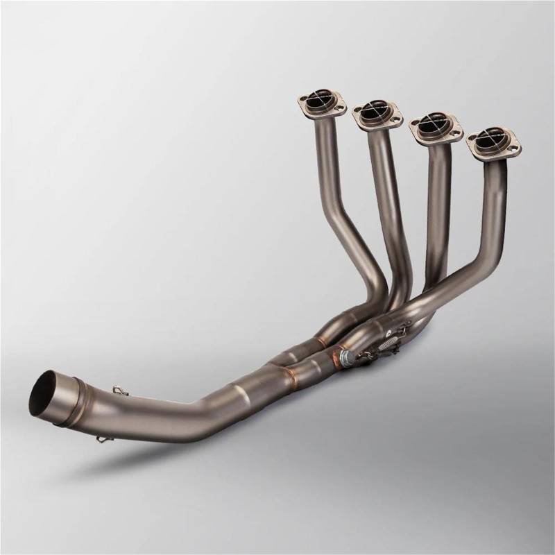 Generisch Endrohr Auspuff Komplettsystem Motorrad Schalldämpfer Vorne Mittelrohr Schieberohr Edelstahl 51mm Für Kawasaki Z750 Z800(Style 3) von Generisch