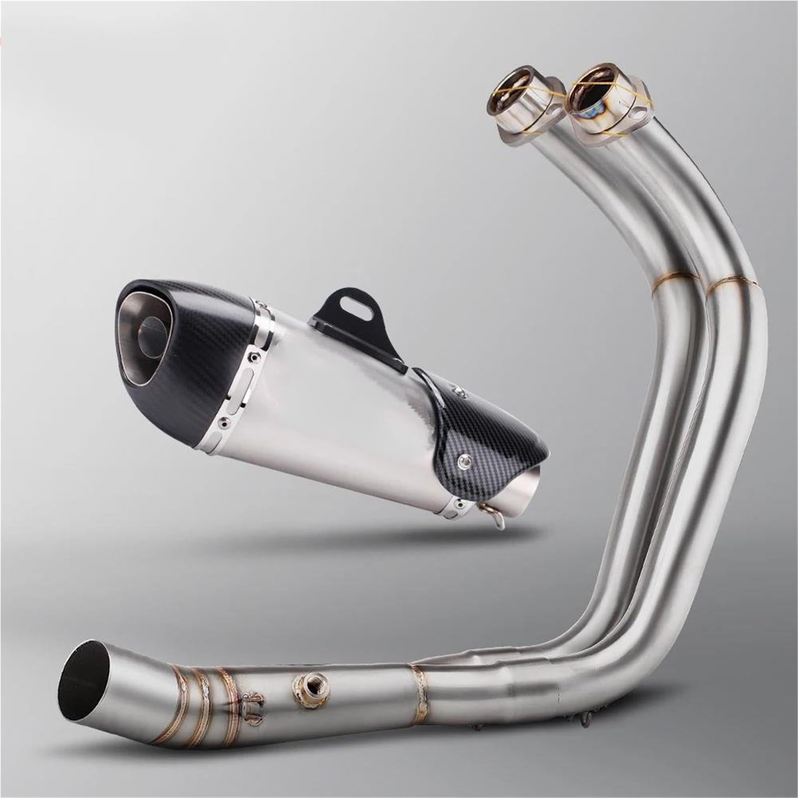 Generisch Endrohr Auspuff Motorrad Schalldämpfer Rohr Endrohr Verbindungsrohr Für Y&amaha MT-07 XSR700 FZ-07 MT07 FZ07 MT 07 2014-2024(Style 6) von Generisch