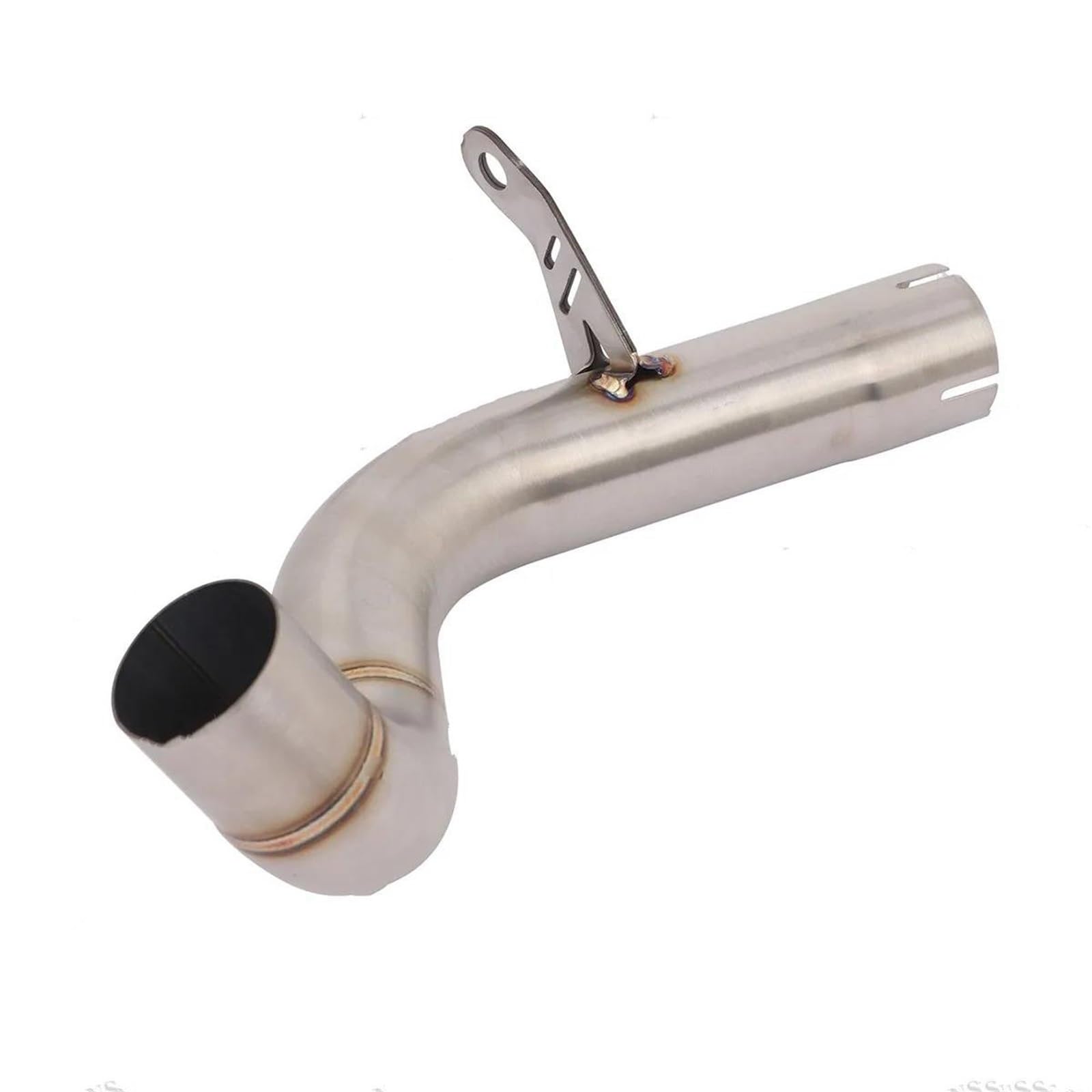 Generisch Endrohr Auspuff Motorrad Schalldämpfer Rohr Endrohr Verbindungsrohr Schalldämpfer Teile Für VOGE 900DS 900 DS DS900X DS900 X 2024 2025(Style 1 Stainless Steel) von Generisch
