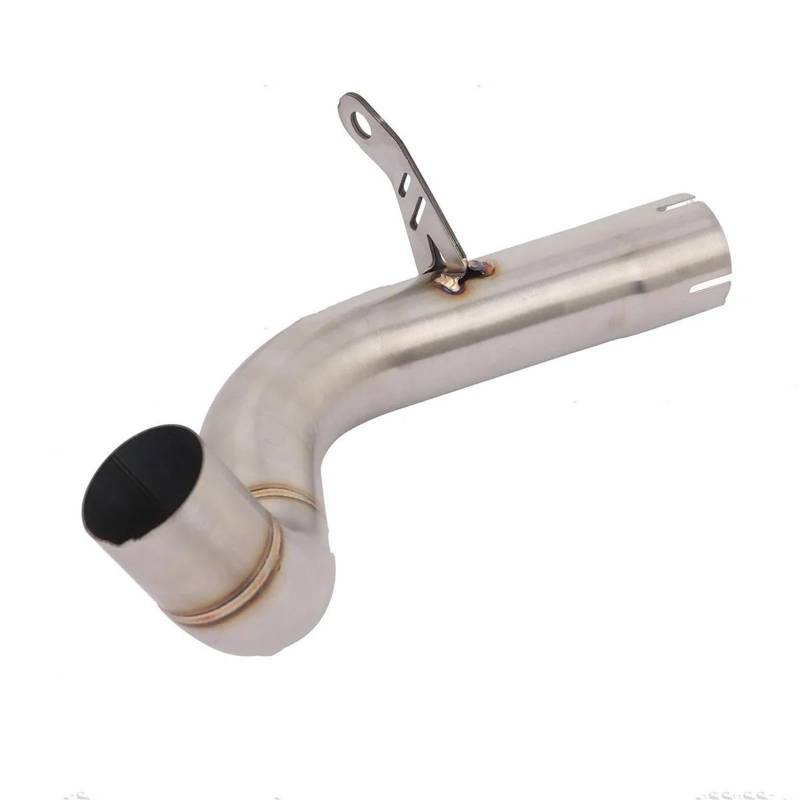 Generisch Endrohr Auspuff Motorrad Schalldämpfer Rohr Endrohr Verbindungsrohr Schalldämpfer Teile Für VOGE 900DS 900 DS DS900X DS900 X 2024 2025(Style 1 Stainless Steel) von Generisch