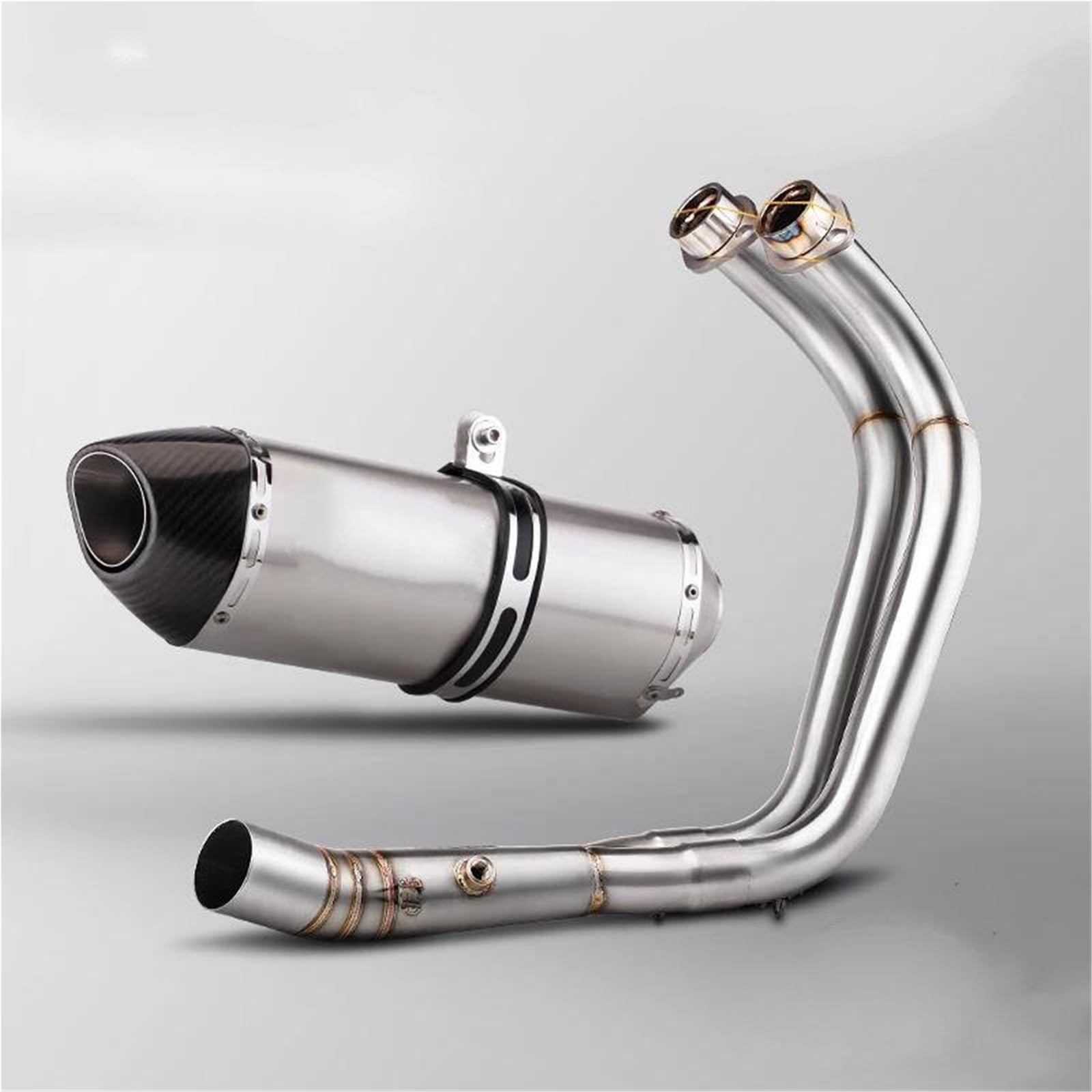 Generisch Endrohr Auspuff Motorrad Schalldämpfer Rohr Endrohr Verbindungsrohr Schalldämpfer Teile Für Y&amaha MT07 XSR700 FZ07 2014-2025(Style 8) von Generisch