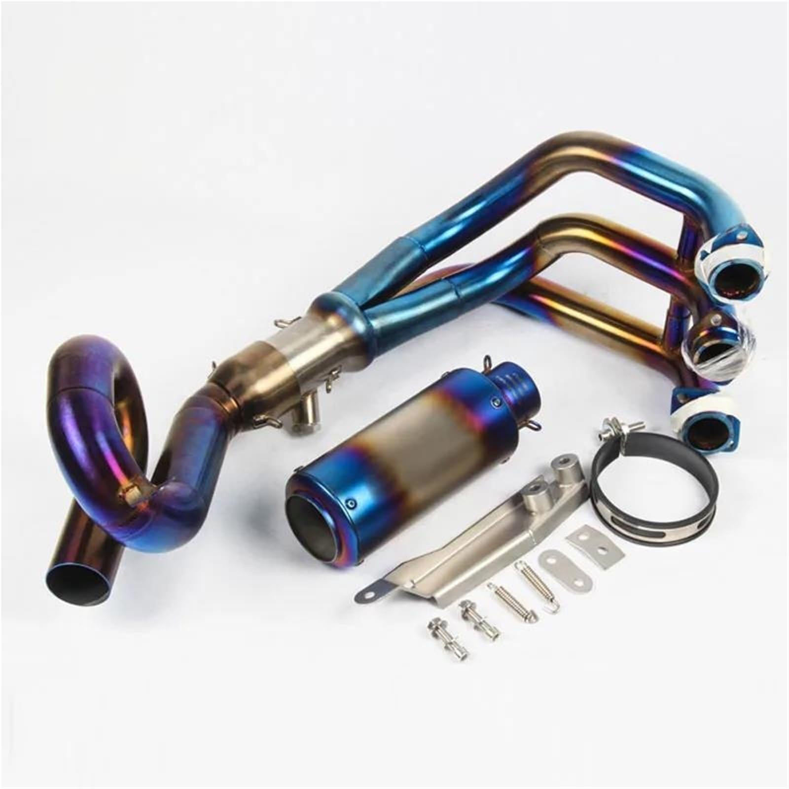 Generisch Endrohr MT09 Motorrad Volle System Auspuff Schalldämpfer Rohr Für Y&amaha Fz09 MT09 MT-09 FZ-09 XSR900 2013-2021(Style 4) von Generisch