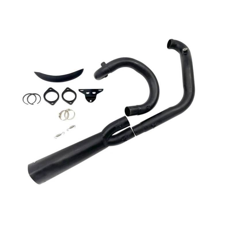 Generisch Endrohr Motorrad 2 In 1 Auspuffrohr Vollsystem Schalldämpferrohr Edelstahl Schalldämpferrohr Für Harley Für Muscle 2010-2021 von Generisch