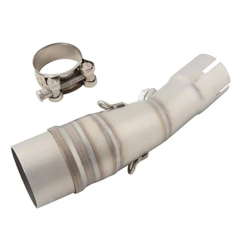 Generisch Endrohr Motorrad Auspuff Mittelteil Pleuel 51mm Schalldämpfer Rohr Passend Für Y&amaha XMAX400 Xmax X-MAX 400 2017-2024(Style 2 2021-2024) von Generisch