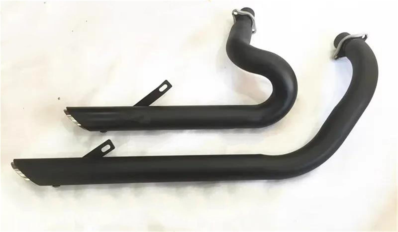 Generisch Endrohr Motorrad Auspuff Modifizierte Pleuelstange Für Steed Für Shadow VT400 VT600 VLX400 VLX600 VT600C VT400C VLX600(Schwarz) von Generisch