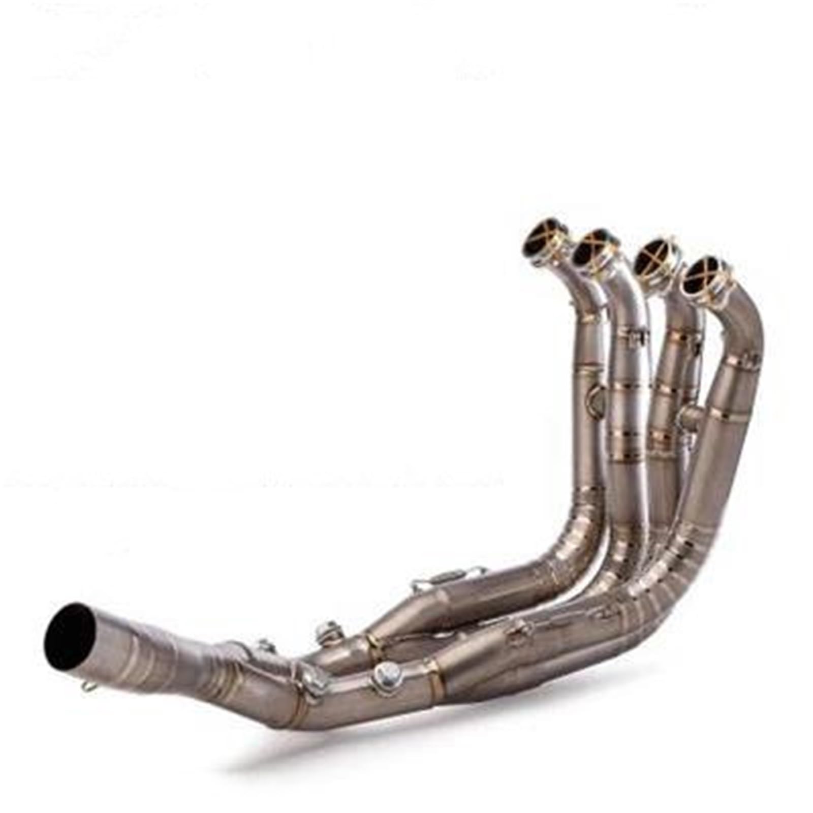 Generisch Endrohr Motorrad Auspuff System Verteiler Stecker Original Auspuff Für B&MW S1000R 2021-2025 S1000RR 2019-2025(Style 2 Titanium) von Generisch