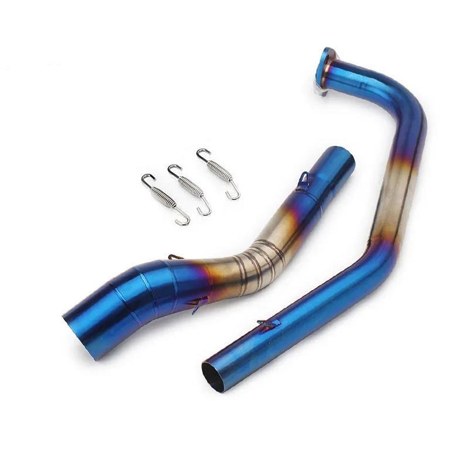 Generisch Endrohr Motorrad-Auspuffkrümmer-Anschluss Slip-On 51 Mm Auspuff Für Y&amaha R15 V2 YZF-R15 MT-125(Style 2) von Generisch