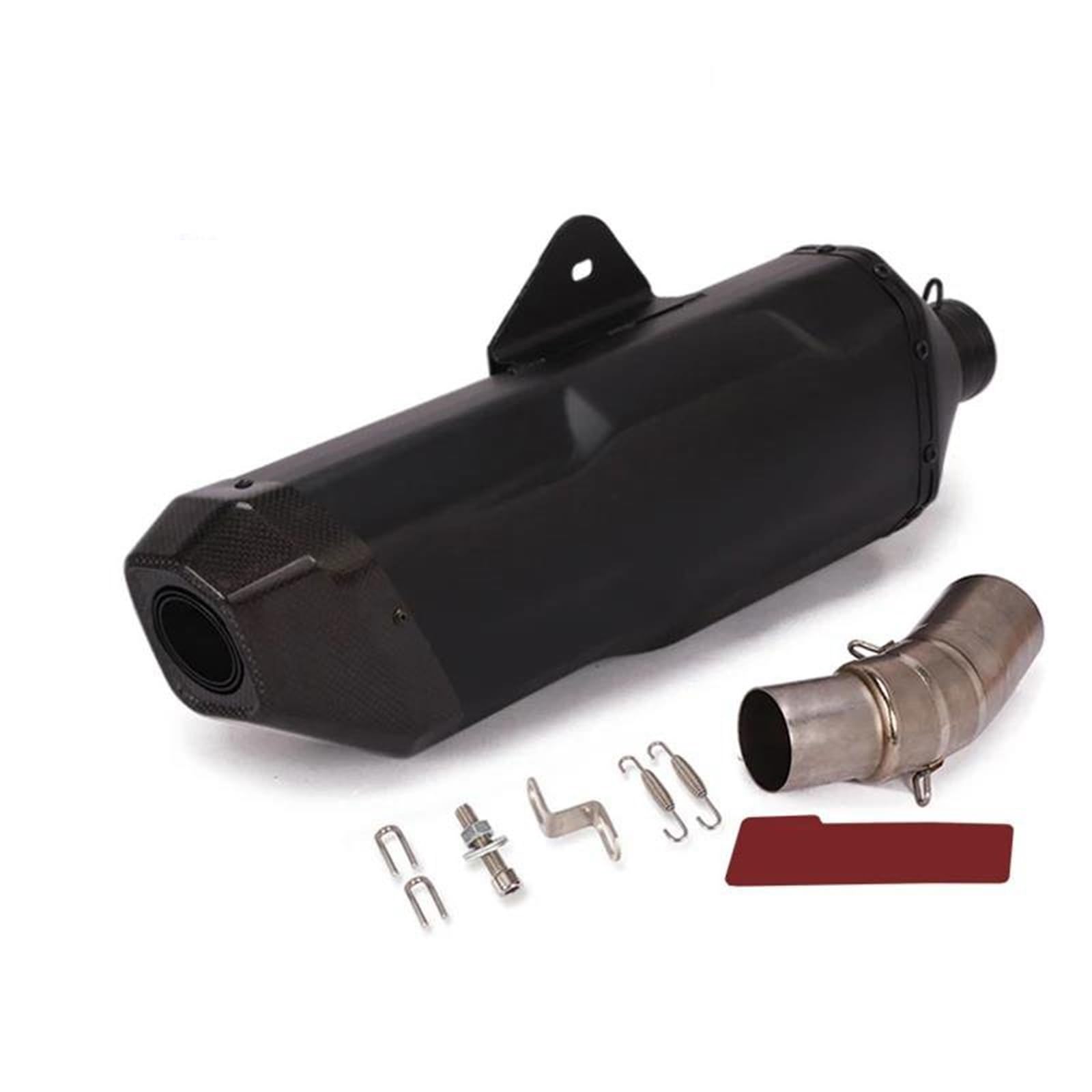 Generisch Endrohr Motorrad-Auspuffrohr-Mittelteilanschluss 51 Mm Schalldämpfer Für B&MW R1250R/RS/RT/GS R1250GS ADV 2019 2020(Style 2) von Generisch