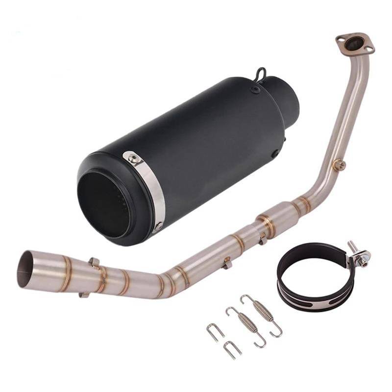 Generisch Endrohr Motorrad-Auspuffrohr-Modifikation Vorne Pleuelrohr-Schalldämpfer Passend Für Y&amaha XSR125 XSR 125 2020–2022(F-Type) von Generisch