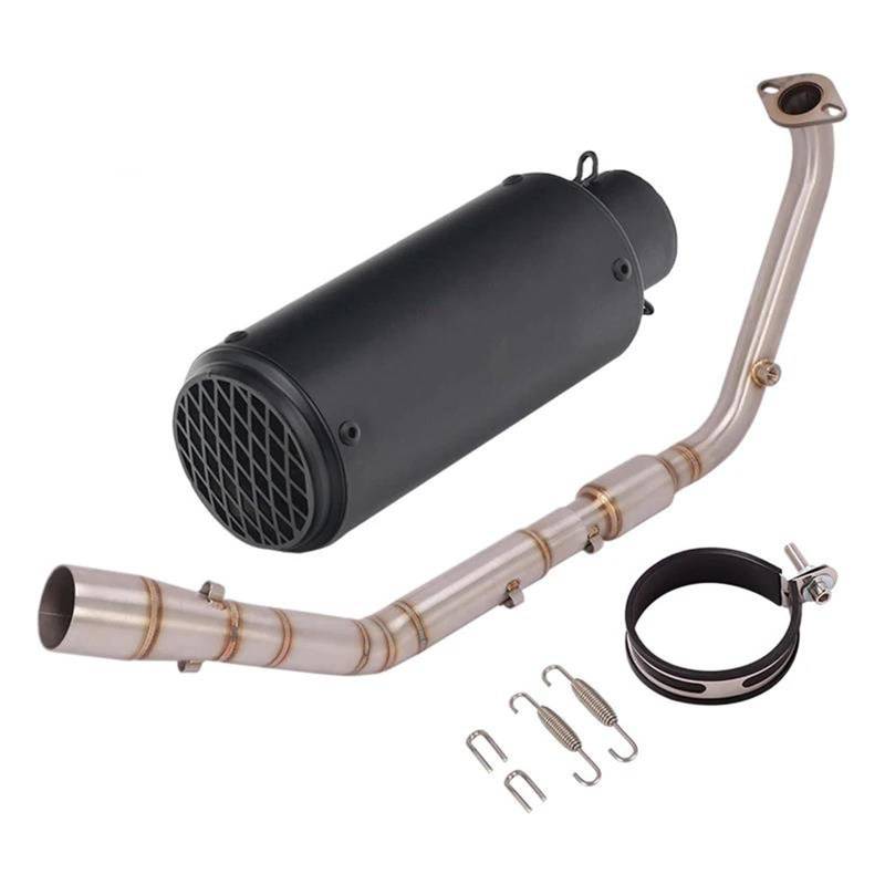 Generisch Endrohr Motorrad-Auspuffrohr-Modifikation Vorne Pleuelrohr-Schalldämpfer Passend Für Y&amaha XSR125 XSR 125 2020–2022(G-Type) von Generisch