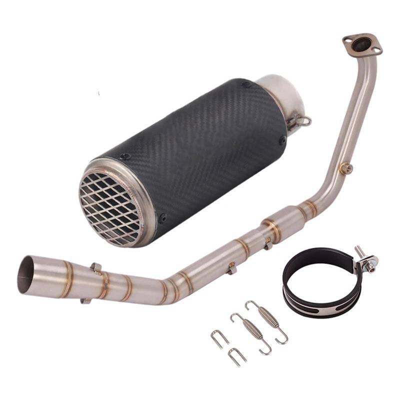 Generisch Endrohr Motorrad-Auspuffrohr-Modifikation Vorne Pleuelrohr-Schalldämpfer Passend Für Y&amaha XSR125 XSR 125 2020–2022(M-Type) von Generisch