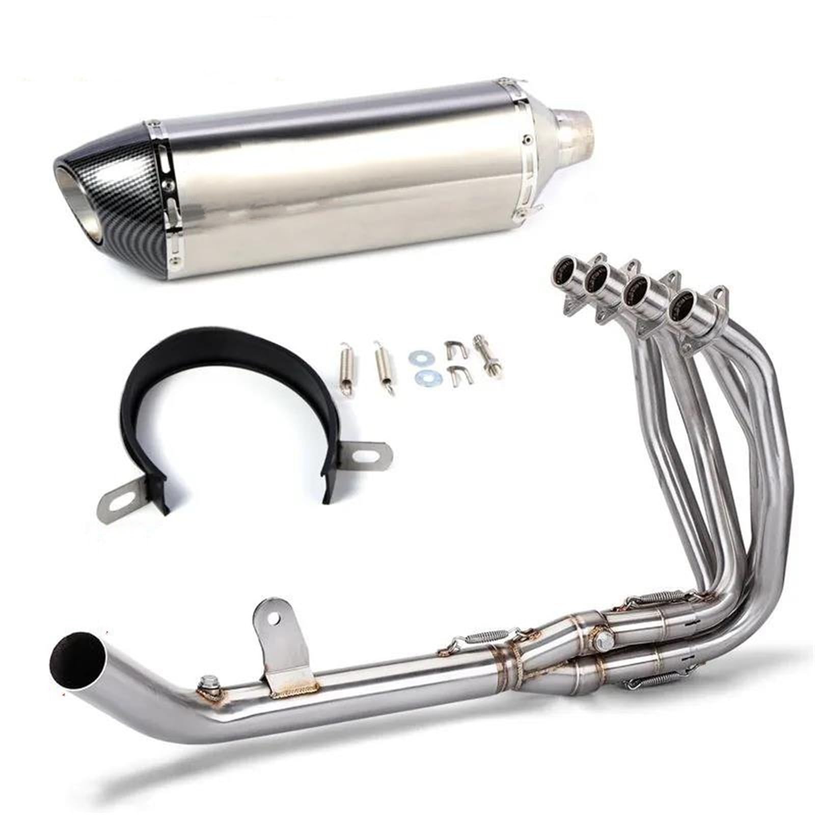Generisch Endrohr Motorrad-Auspuffrohr-Vollsystem-Krümmerschalldämpfer Aus Edelstahl Passend Für Kawasaki ZX4RR ZX-4RR ZX4RR(Style 2) von Generisch