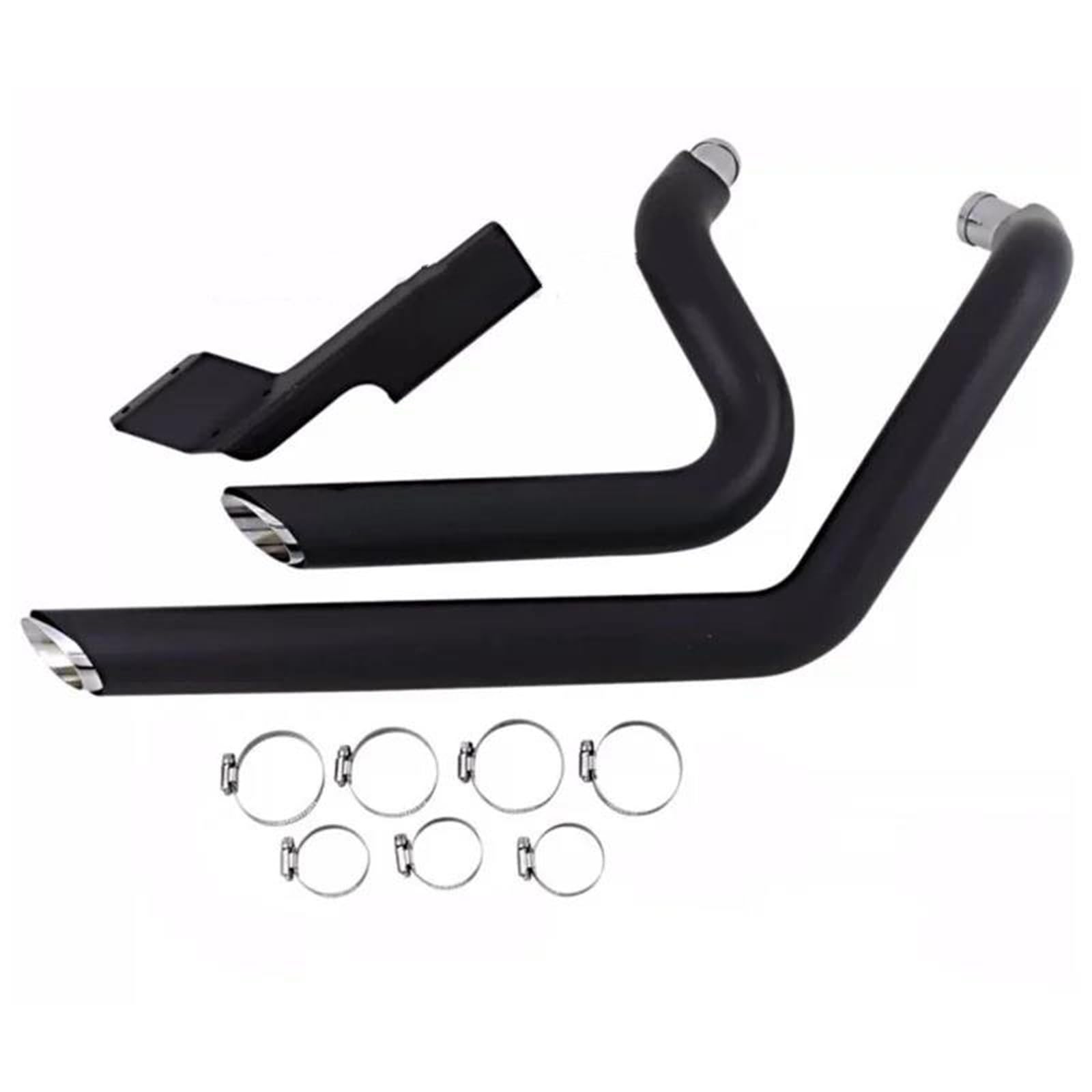 Generisch Endrohr Motorrad Dual Auspuff System Schalldämpfer Für Harley Für Sportster XL1200 XL883 Eisen XL 1200 883 X48 V72 1997-2022(Style 1) von Generisch