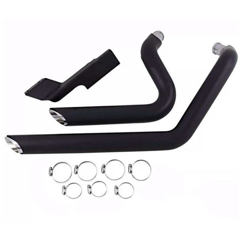 Generisch Endrohr Motorrad Dual Auspuff System Schalldämpfer Für Harley Für Sportster XL1200 XL883 Eisen XL 1200 883 X48 V72 1997-2022(Style 1) von Generisch