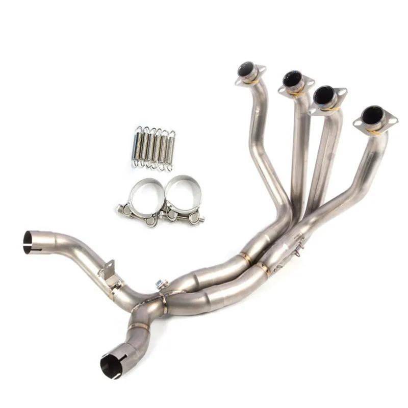 Generisch Endrohr Motorrad Komplette Abgasanlage Auspuffrohr Titan Front Link Schalldämpfer Für Kawasaki Z1000 Z1000SX 2010-2020(Titanium Alloy C) von Generisch