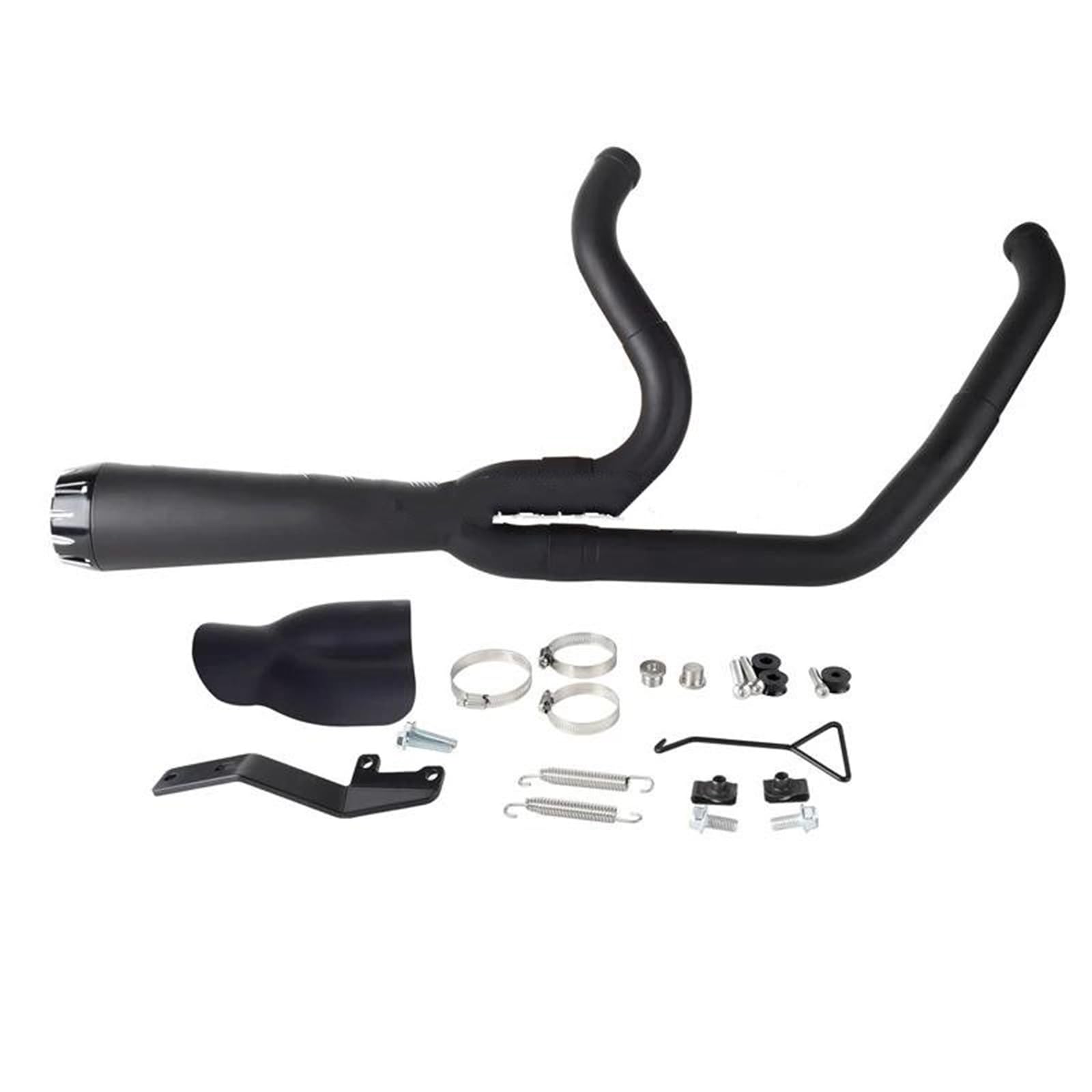 Generisch Endrohr Motorrad-Komplettsystem-Auspuffschalldämpfer Für Harley Für Softail Low Rider S FXLRS FXLR ST Für Street Bob 2018–2024(Style 1) von Generisch