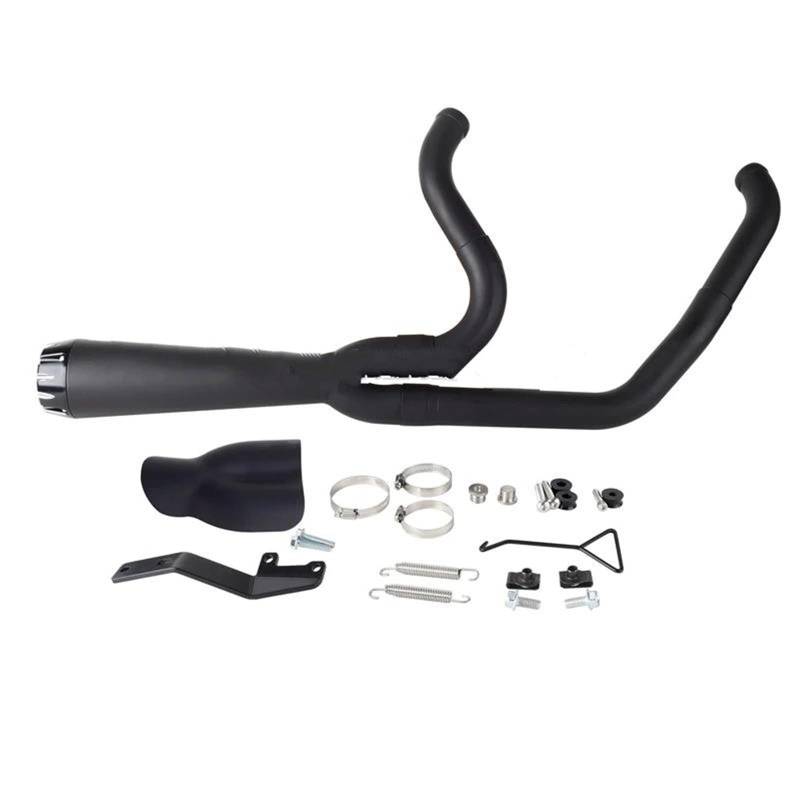 Generisch Endrohr Motorrad-Komplettsystem-Auspuffschalldämpfer Für Harley Für Softail Low Rider S FXLRS FXLR ST Für Street Bob 2018–2024(Style 1) von Generisch