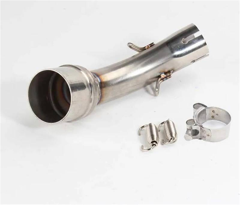 Generisch Endrohr Motorrad-Mittelteil-Auspuffrohr-Motorrad-Schalldämpfer Passend Für Y&amaha YZF R25 MT03 R3 MT-03 2014–2023(Style 1) von Generisch