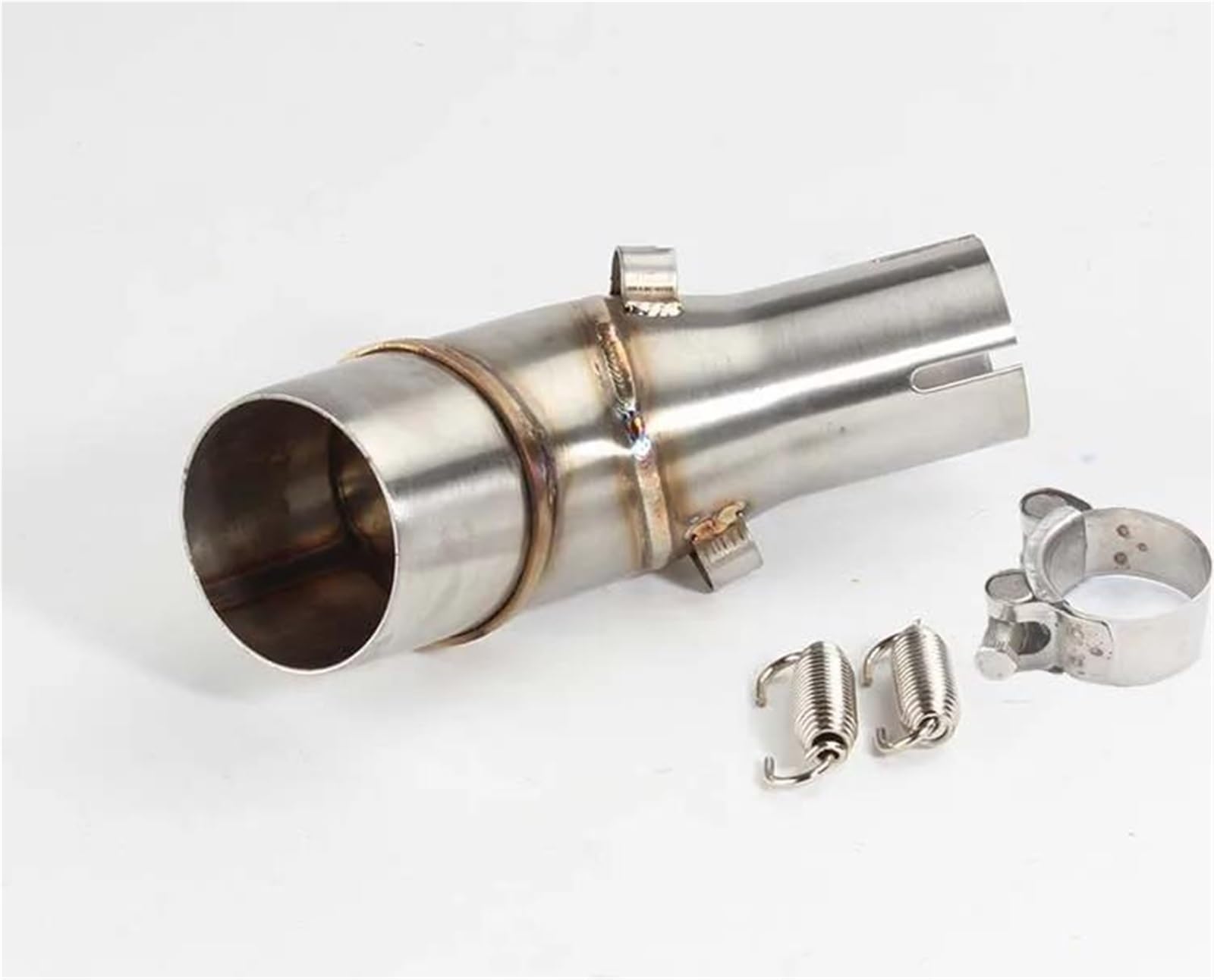 Generisch Endrohr Motorrad-Mittelteil-Auspuffrohr-Motorrad-Schalldämpfer Passend Für Y&amaha YZF R25 MT03 R3 MT-03 2014–2023(Style 2) von Generisch