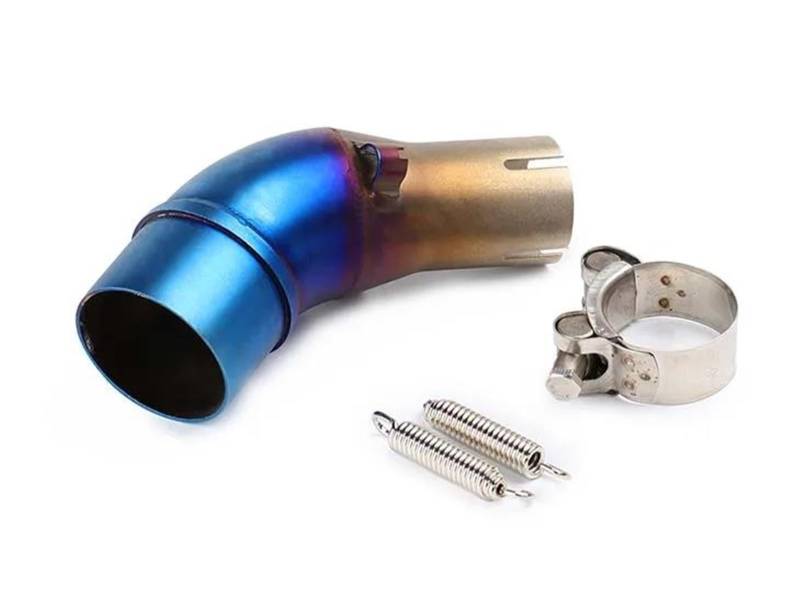 Generisch Endrohr Motorrad-Mittelteil-Auspuffrohr-Motorrad-Schalldämpfer Passend Für Y&amaha YZF R25 MT03 R3 MT-03 2014–2023(Style 3) von Generisch