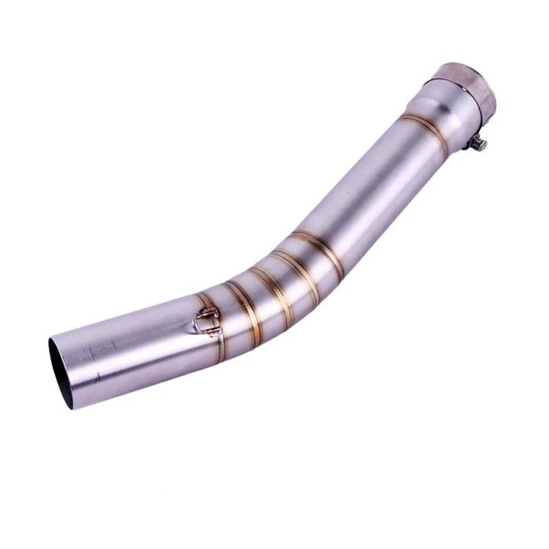 Generisch Endrohr Motorrad-Pleuel-Mittelrohr-Komplettsystem Passend Für Y&amaha YZF-R6 R6 1998-2005 Motorrad-Schalldämpfer-Vorderrohr von Generisch