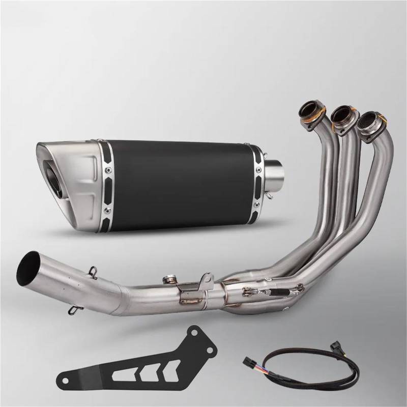Generisch Endrohr Motorrad Schalldämpfer Auspuffrohr Auspuff Schalldämpfer Auspuffrohr Für Y&amaha MT09 MT09SP FZ09 2021 2022 2023(Style 1) von Generisch