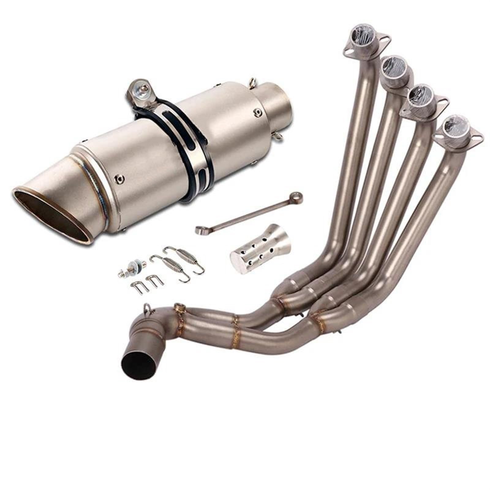 Generisch Endrohr Motorrad-Vollauspuffer 51 Mm Schalldämpfer-Kopfabdeckung Für CBR650R CBR650F CB650F CB650R 2014–2024(Style 5) von Generisch