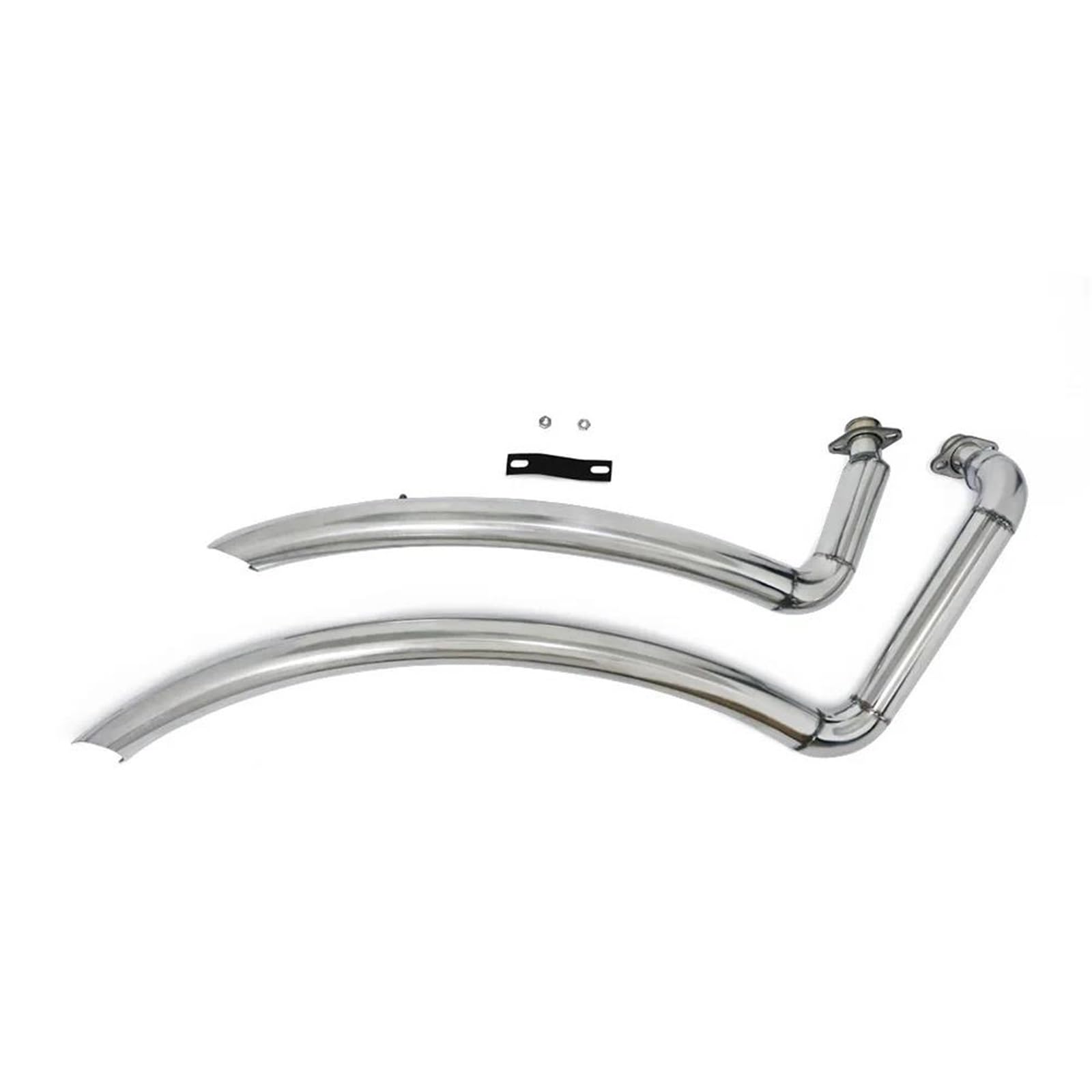 Generisch Endrohr Motorrad-Vollauspuffer Drag Pipe Edelstahl-Kit Schalldämpfer Schalldämpfer Für Suzuki Für Boulevard 109/1800/1500(Style 2) von Generisch