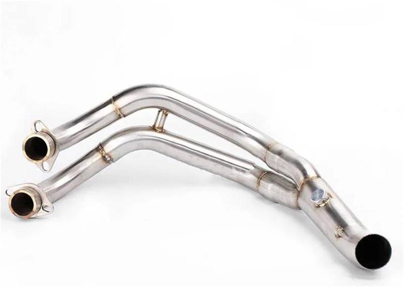 Generisch Endrohr Motorrad-Vollsystem-Auspuffrohrverbindung Mittelrohr Passend Für Y&amaha MT07 FZ07 XSR700 2014–2023 R7 2021–2023 von Generisch
