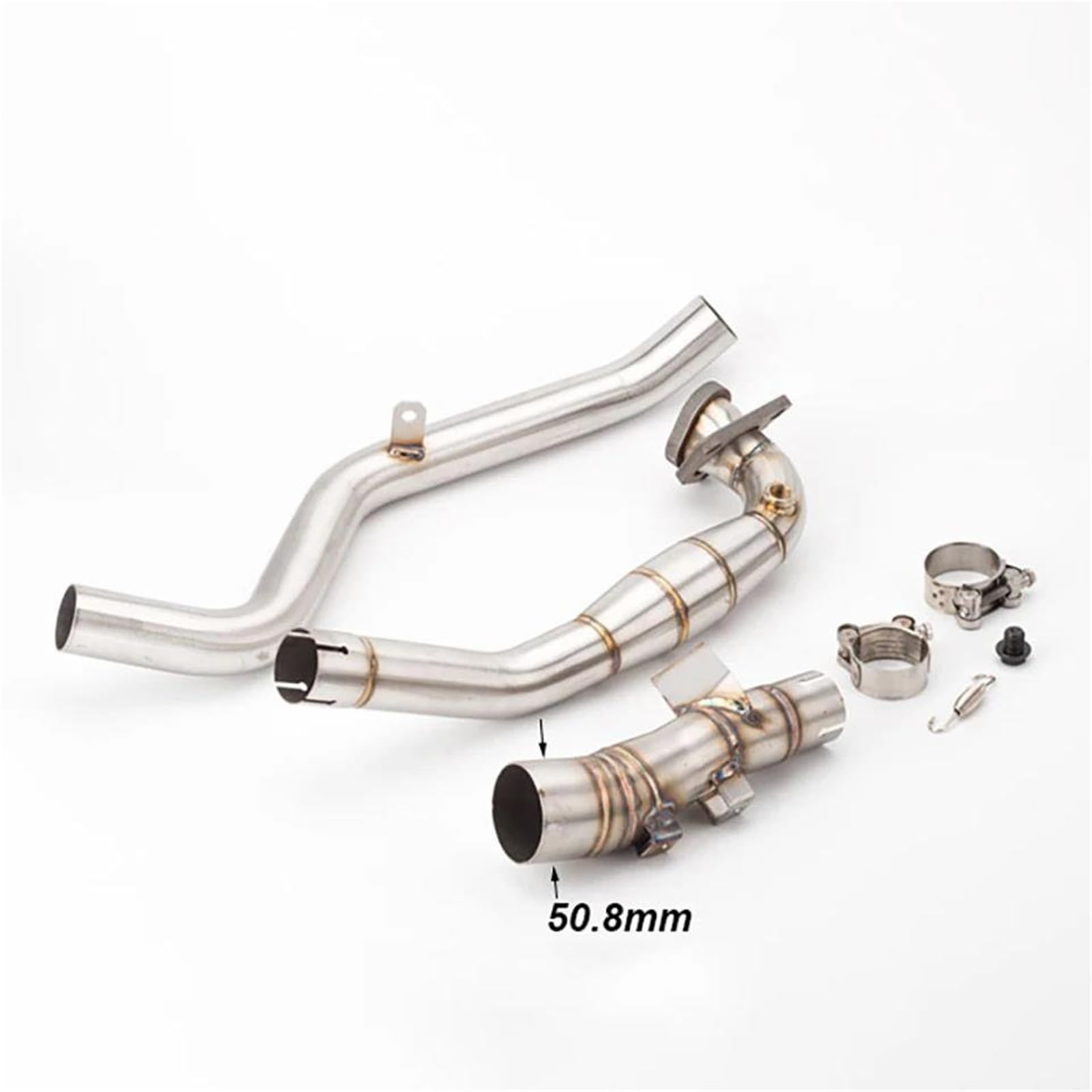 Generisch Endrohr Motorradauspuff Komplettanlage Vorderrohranschluss Original Schalldämpfer Auspuff Passend Für X-ADV 750 X ADV750 XADV 750(Style 1) von Generisch