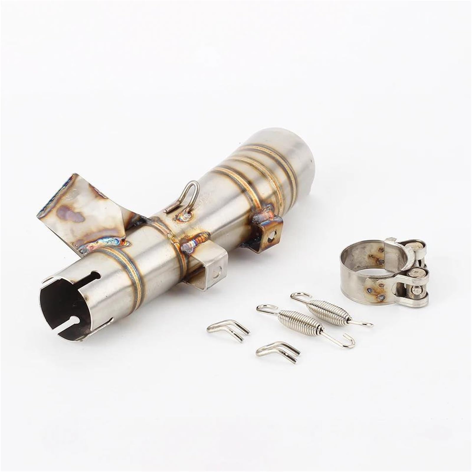Generisch Endrohr Motorradauspuff Komplettanlage Vorderrohranschluss Original Schalldämpfer Auspuff Passend Für X-ADV 750 X ADV750 XADV 750(Style 3) von Generisch