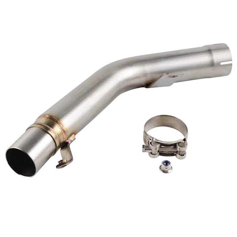 Generisch Endrohr Motorradauspuff Mittelrohr Schalldämpfer Mittelverbindungsrohr Passend Für Suzuki GSXR600 GSXR750 GSX-R600 750 2011-2020 von Generisch