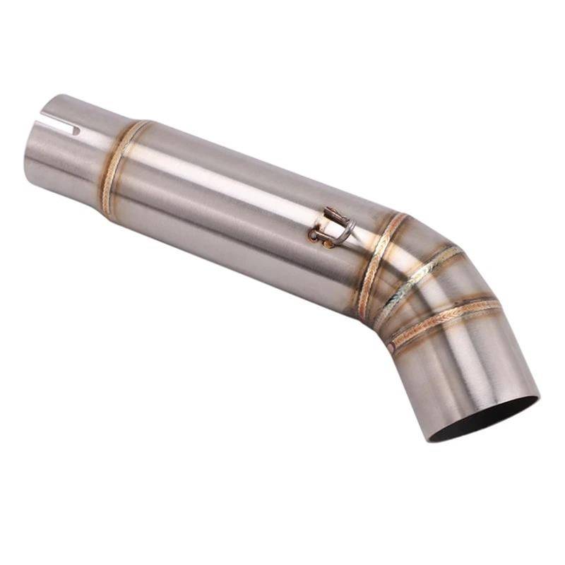 Generisch Endrohr Motorradauspuff-Mittelteil-Verbindungsrohr 51-mm-Schalldämpfer Passend Für CBF600N CB600 CB600F Für Variante Für Hornet 600 von Generisch
